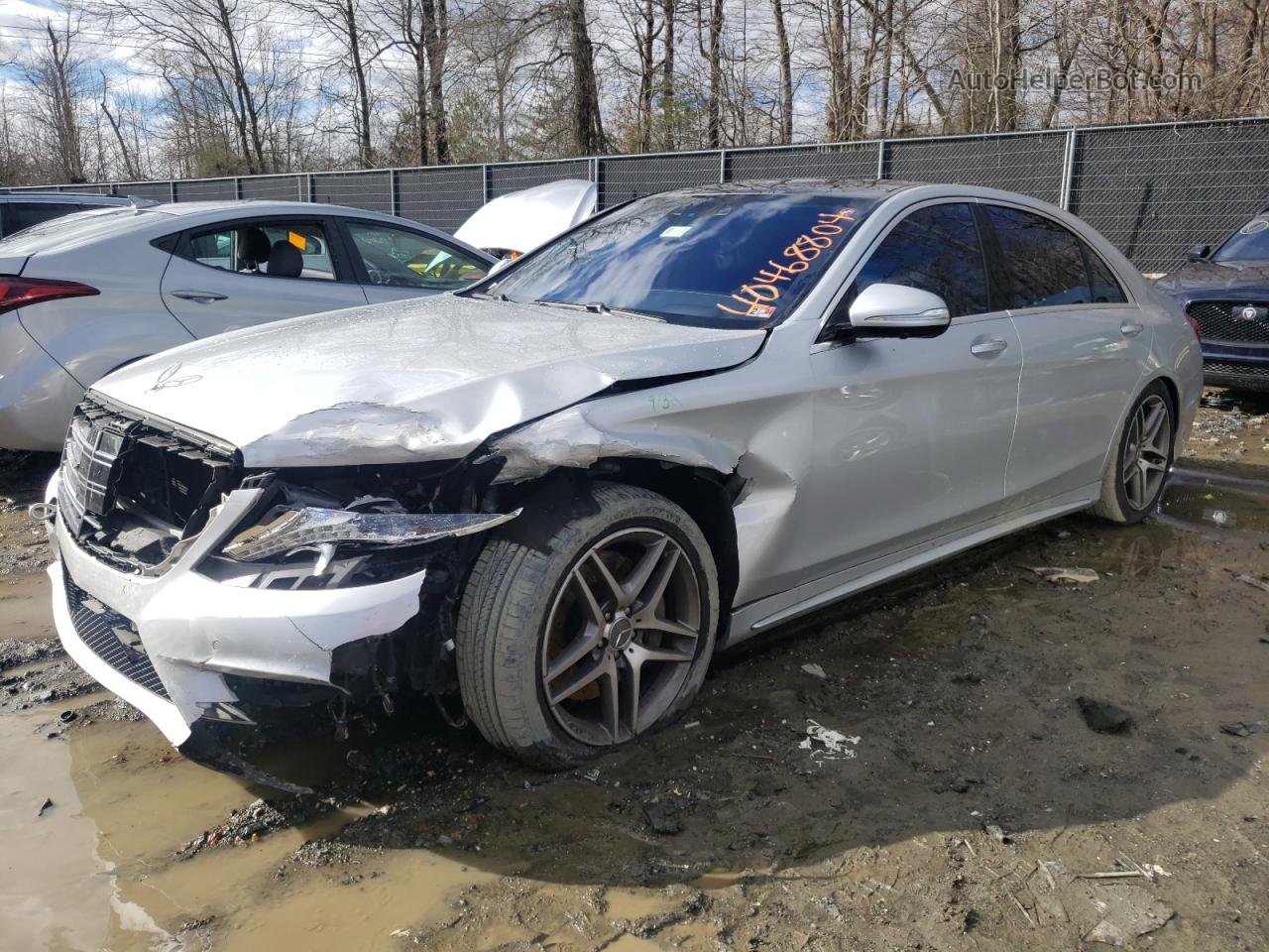 2015 Mercedes-benz S 550 Серебряный vin: WDDUG8CB5FA162532