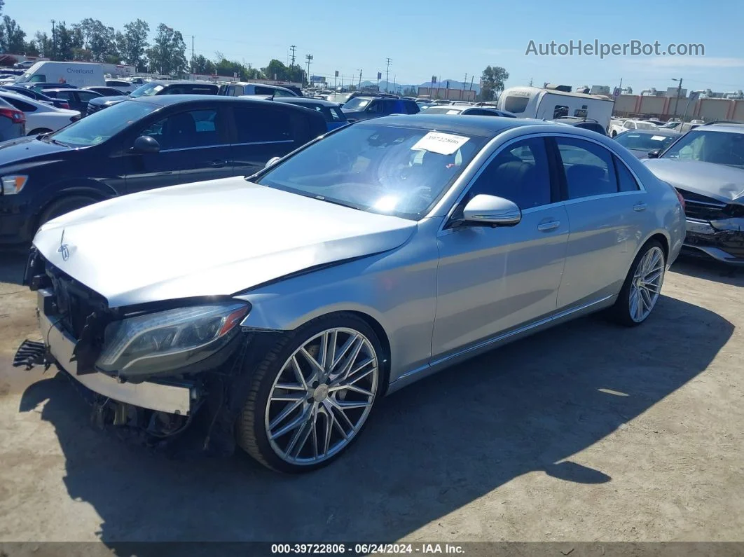 2015 Mercedes-benz S 550   Silver vin: WDDUG8CB6FA189738