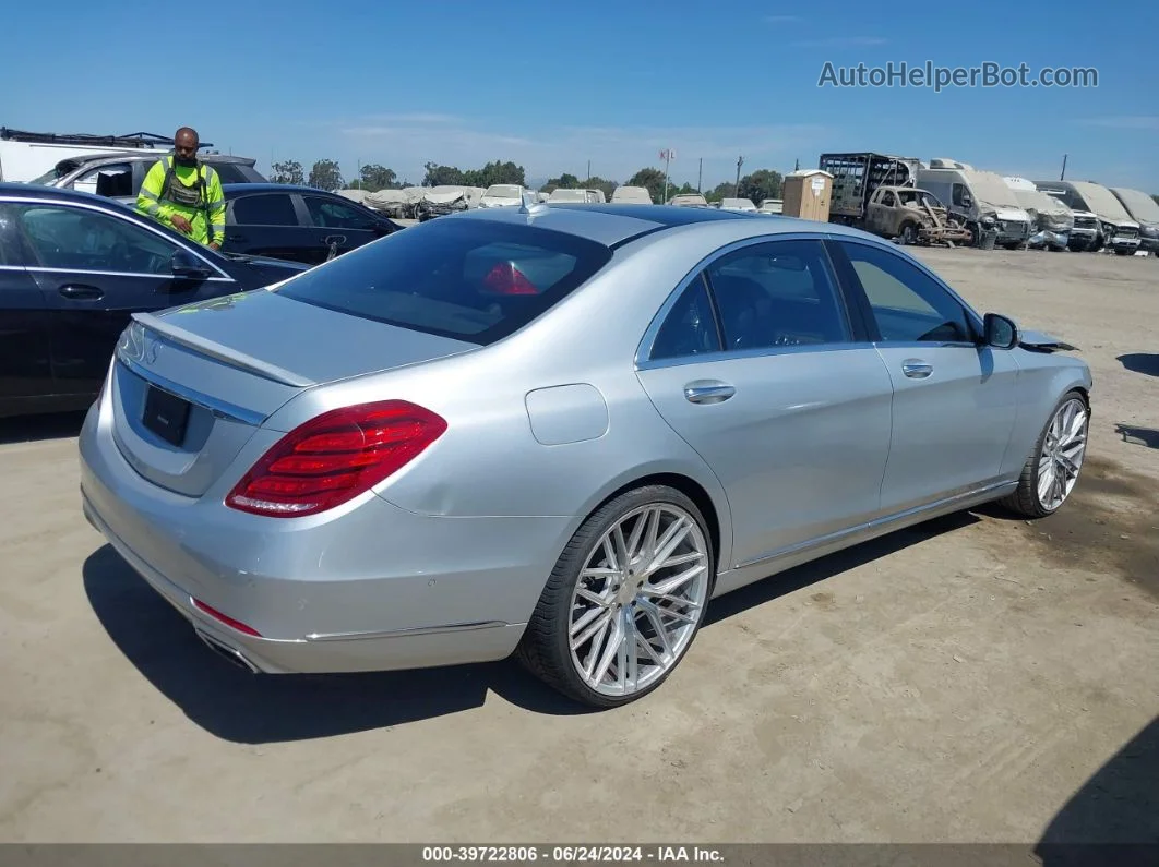 2015 Mercedes-benz S 550   Silver vin: WDDUG8CB6FA189738