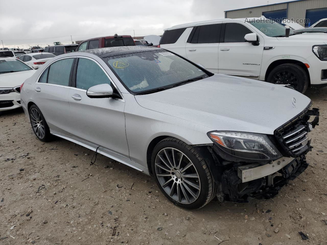 2015 Mercedes-benz S 550 Silver vin: WDDUG8CB7FA069530