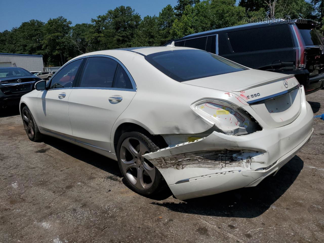 2015 Mercedes-benz S 550 Белый vin: WDDUG8CB7FA138667