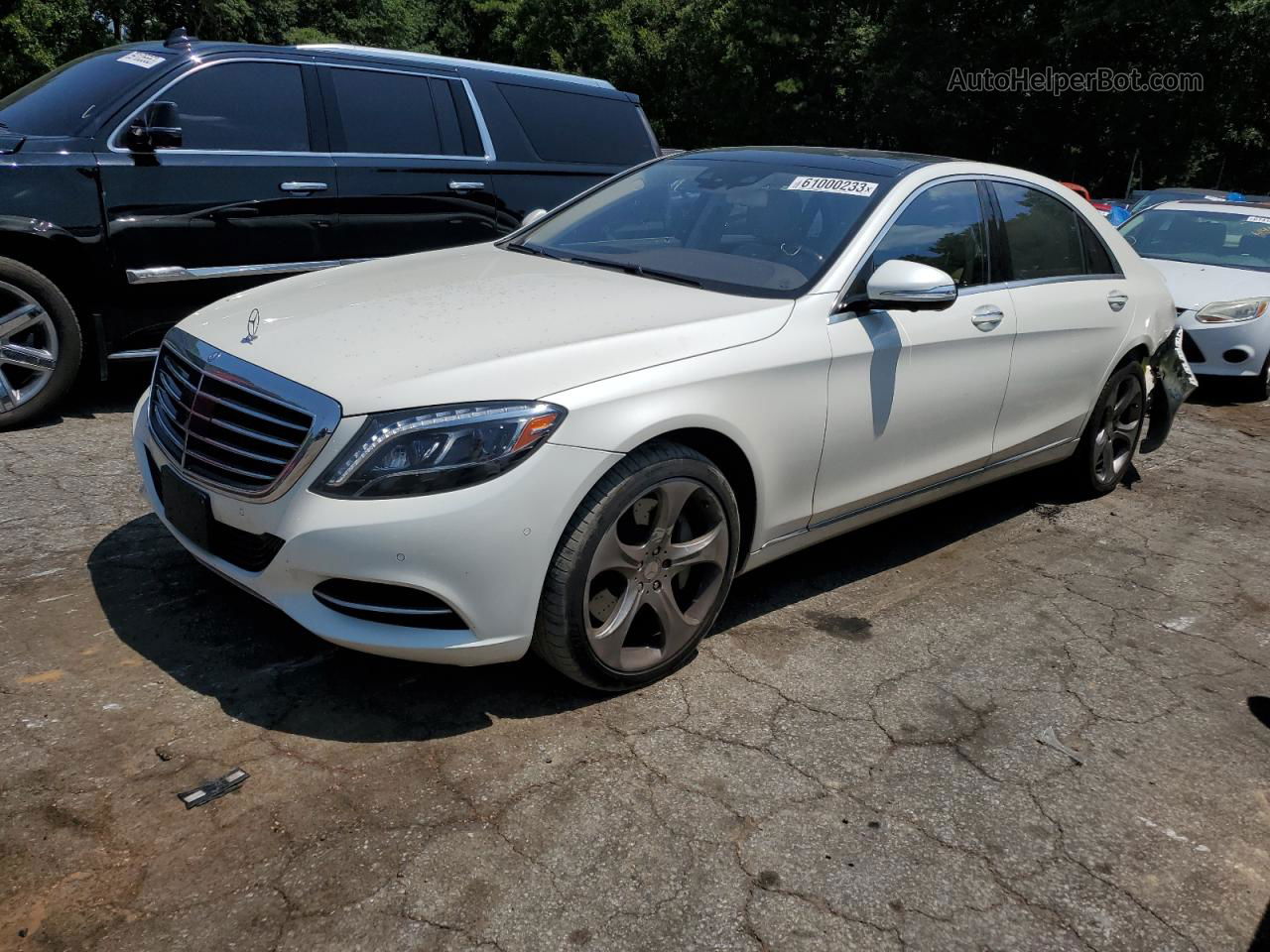 2015 Mercedes-benz S 550 White vin: WDDUG8CB7FA138667