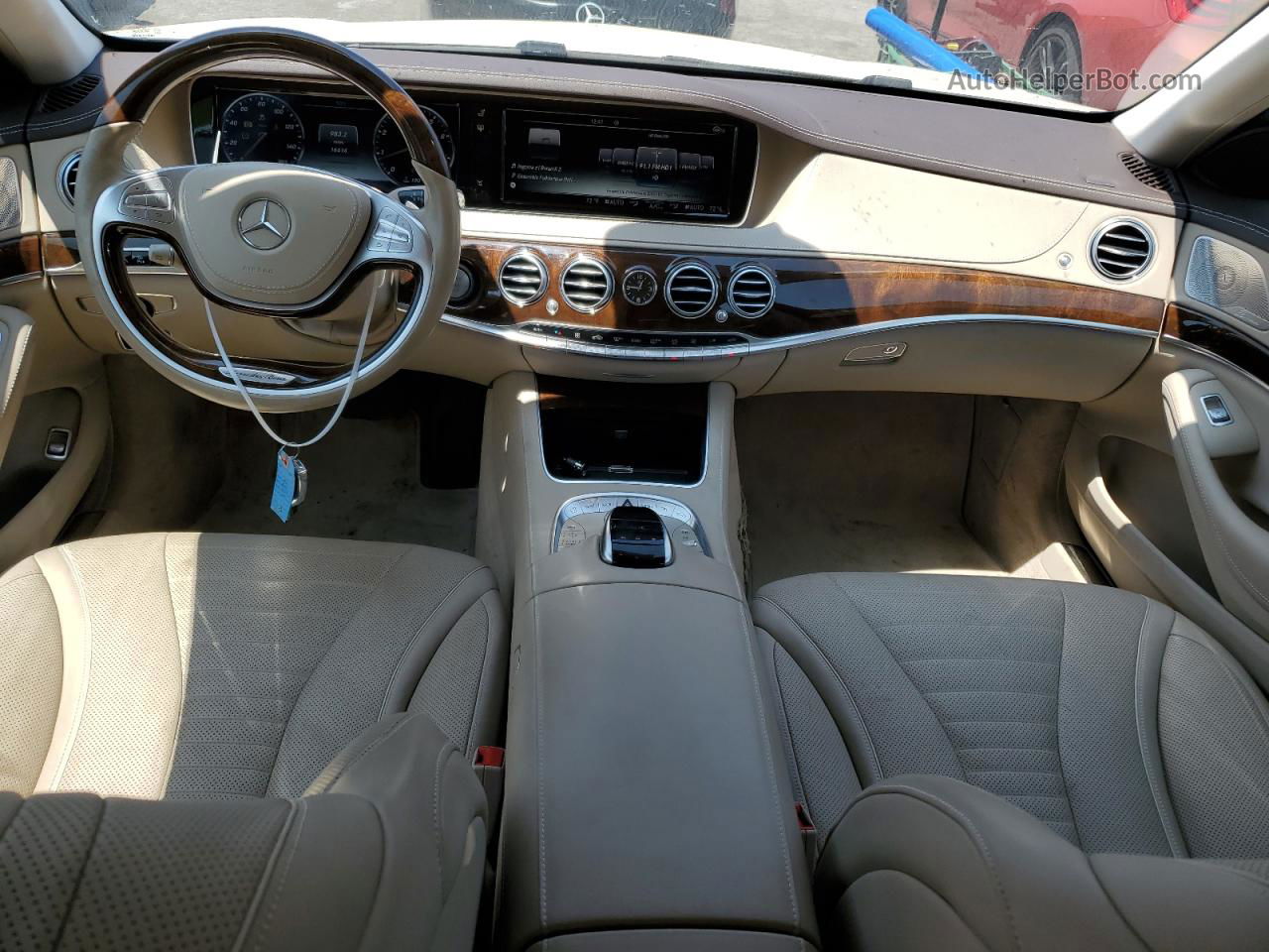 2015 Mercedes-benz S 550 Белый vin: WDDUG8CB7FA138667