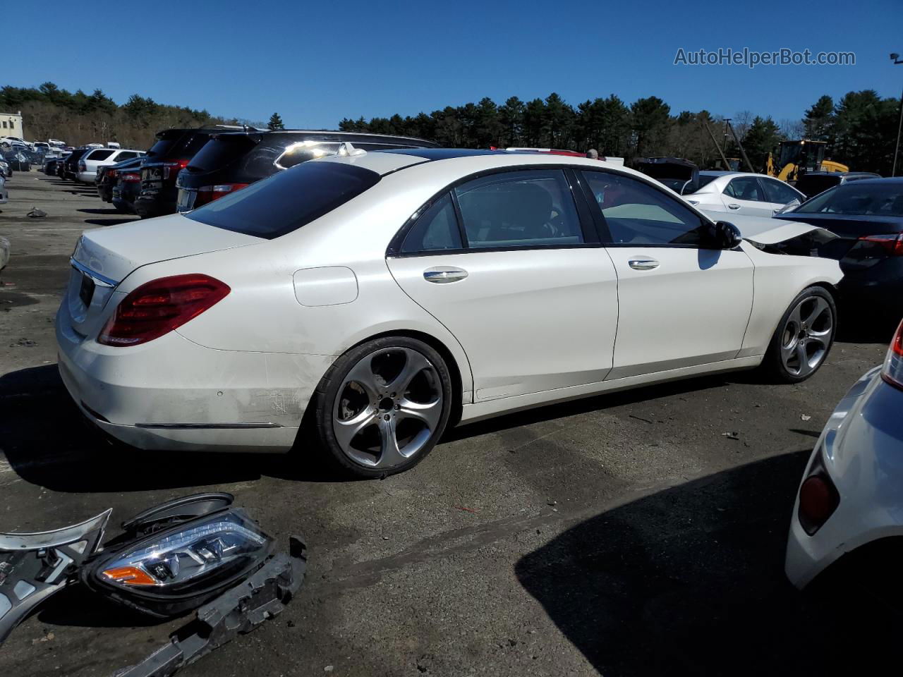 2015 Mercedes-benz S 550 White vin: WDDUG8CB7FA178425