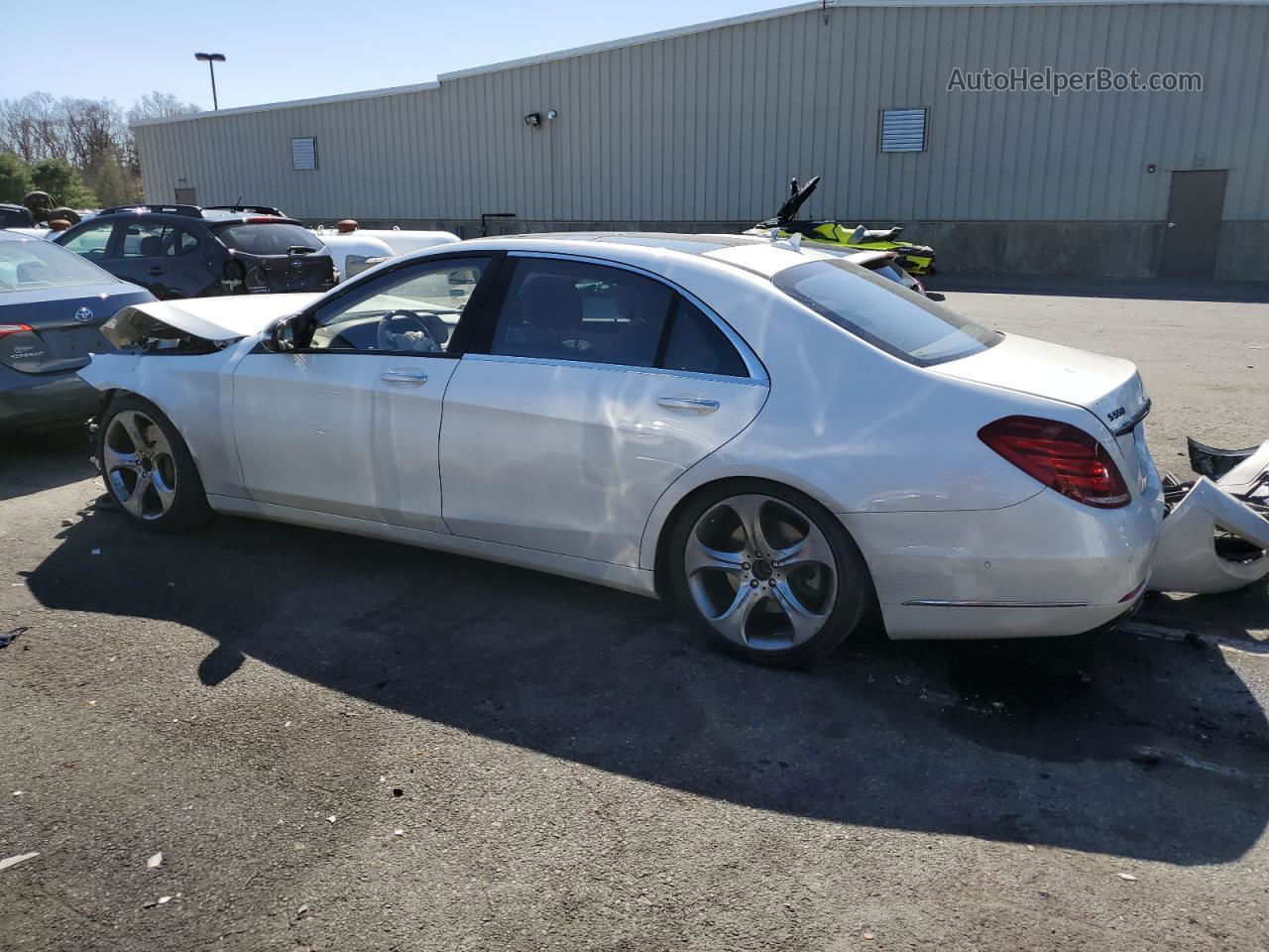 2015 Mercedes-benz S 550 White vin: WDDUG8CB7FA178425