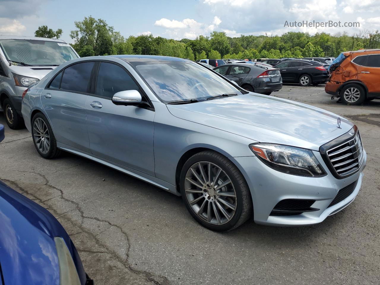 2015 Mercedes-benz S 550 Серебряный vin: WDDUG8CB9FA117271