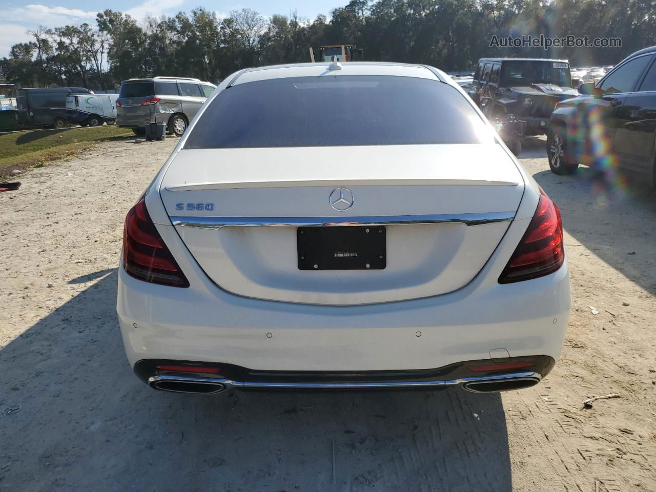 2019 Mercedes-benz S 560 White vin: WDDUG8DB0KA433408