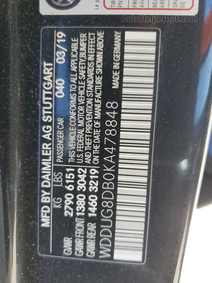 2019 Mercedes-benz S 560 Black vin: WDDUG8DB0KA478848