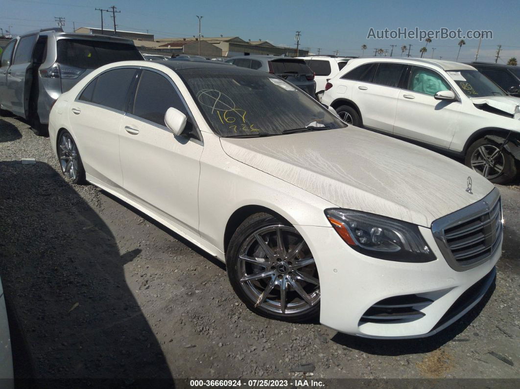 2019 Mercedes-benz S-class S 560 White vin: WDDUG8DB0KA480423