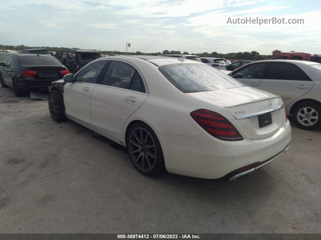 2019 Mercedes-benz S-class S 560 White vin: WDDUG8DB1KA443204