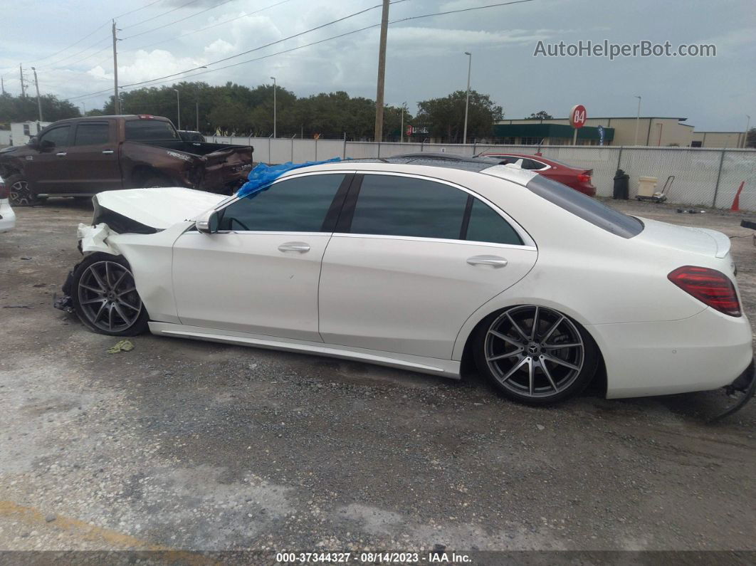 2019 Mercedes-benz S-class S 560 White vin: WDDUG8DB2KA430381