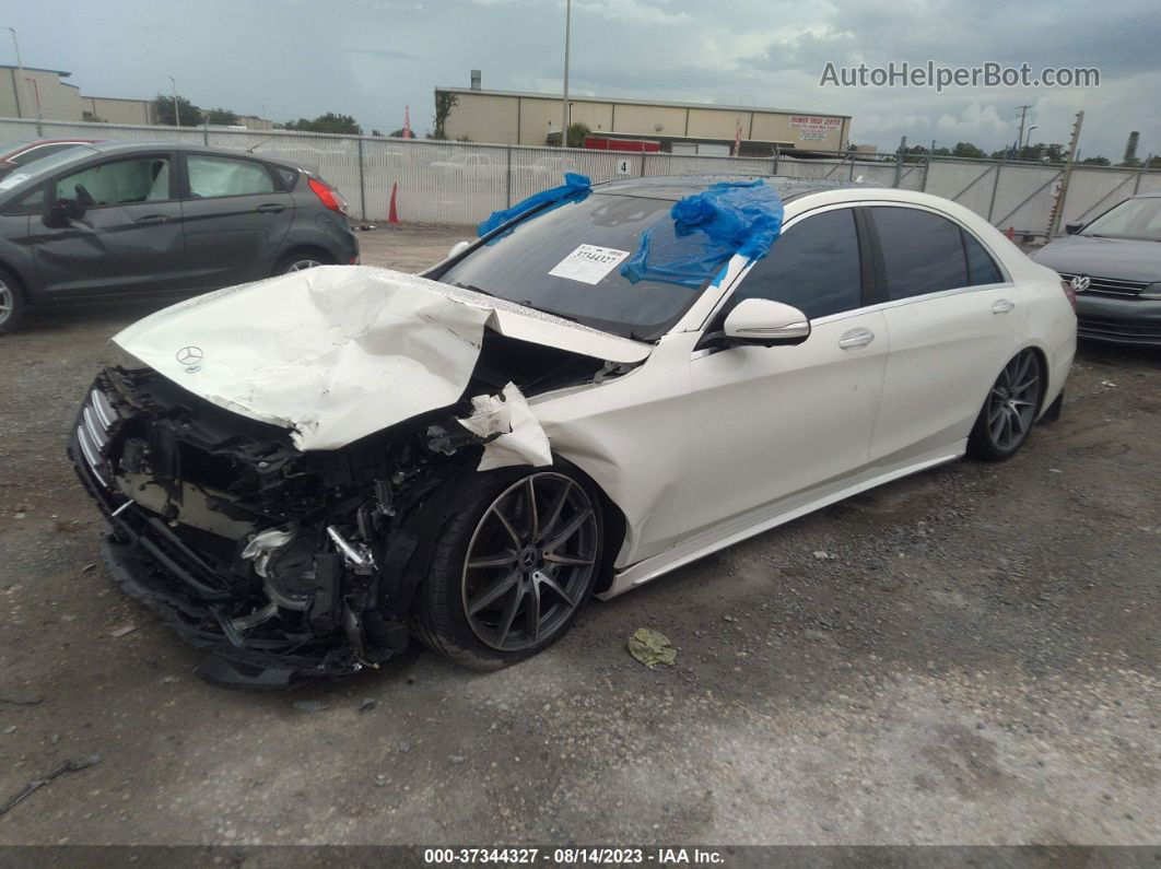 2019 Mercedes-benz S-class S 560 White vin: WDDUG8DB2KA430381