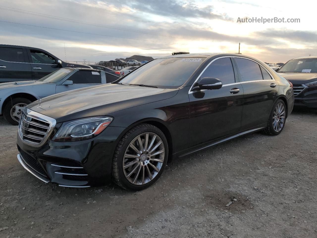 2019 Mercedes-benz S 560 Black vin: WDDUG8DB2KA448945