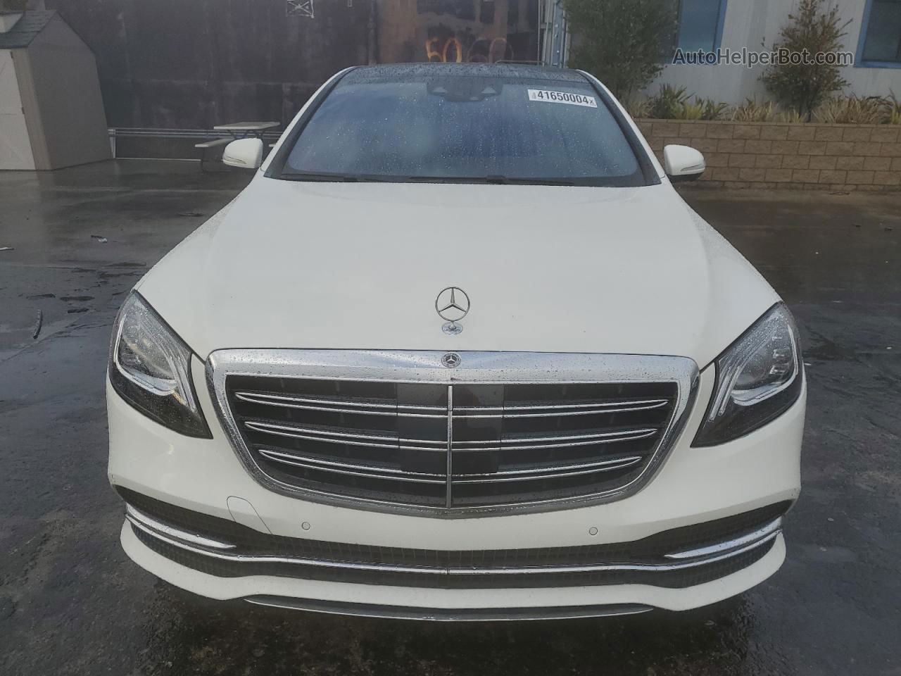 2019 Mercedes-benz S 560 White vin: WDDUG8DB2KA454082