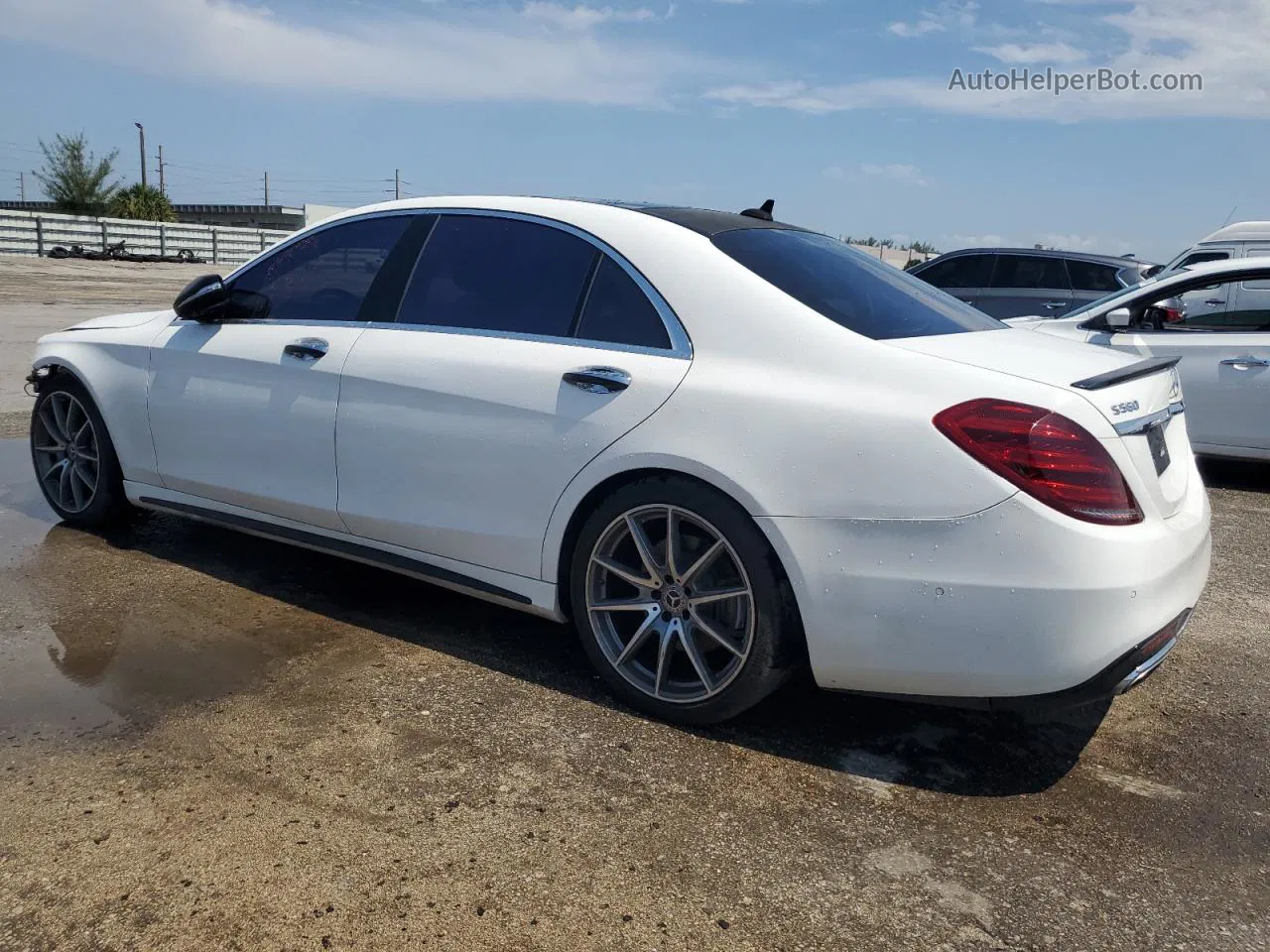 2019 Mercedes-benz S 560 White vin: WDDUG8DB4KA455119