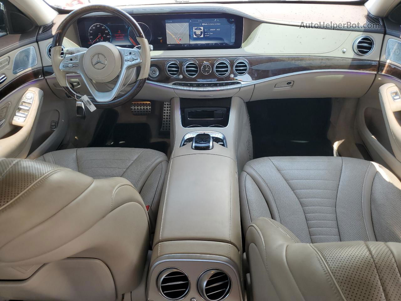 2019 Mercedes-benz S 560 White vin: WDDUG8DB4KA455119