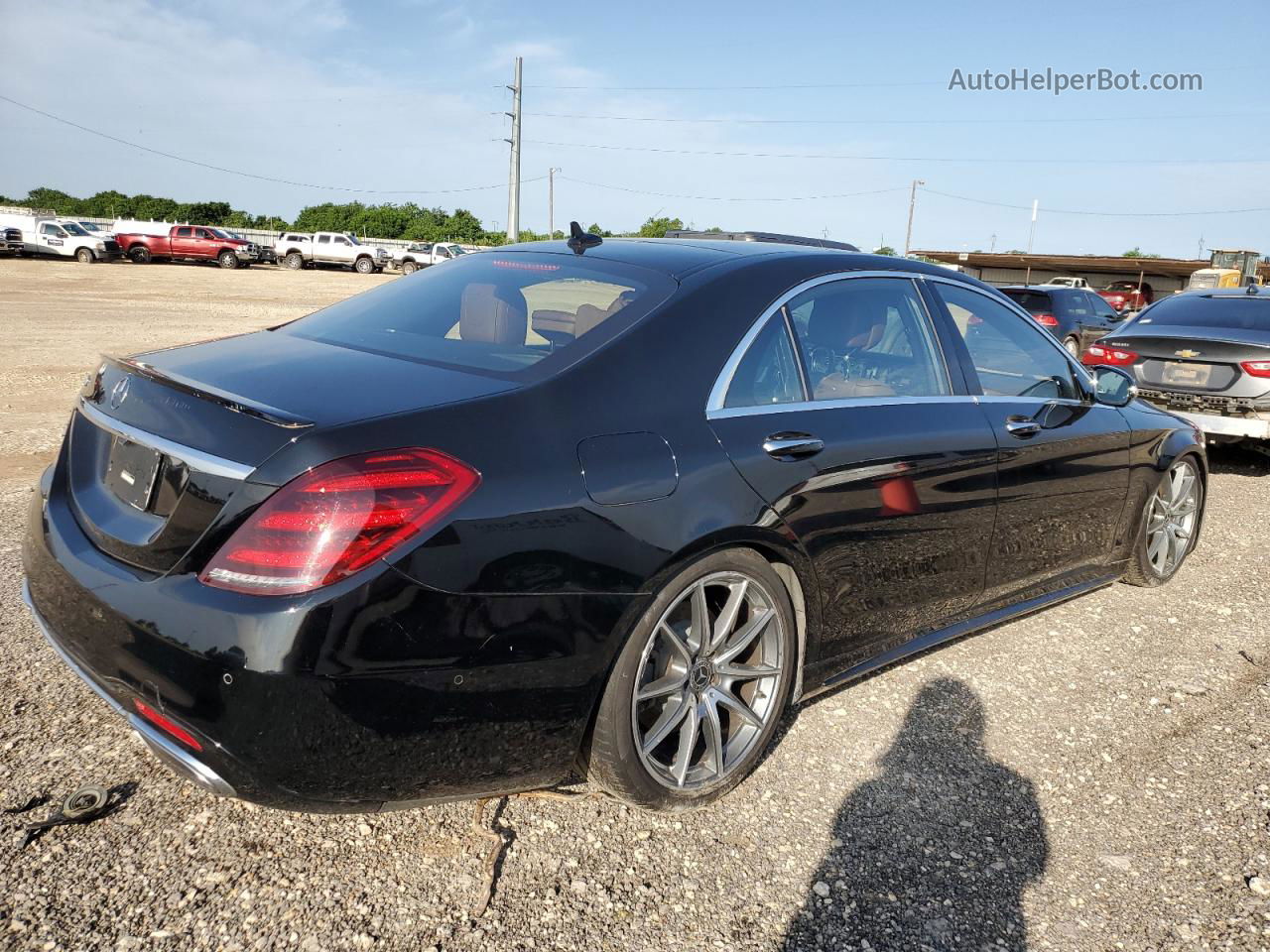 2019 Mercedes-benz S 560 Черный vin: WDDUG8DB4KA484717