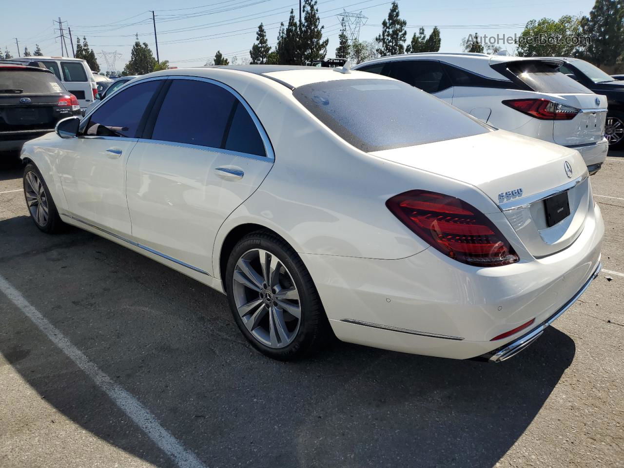 2019 Mercedes-benz S 560 White vin: WDDUG8DB5KA426888