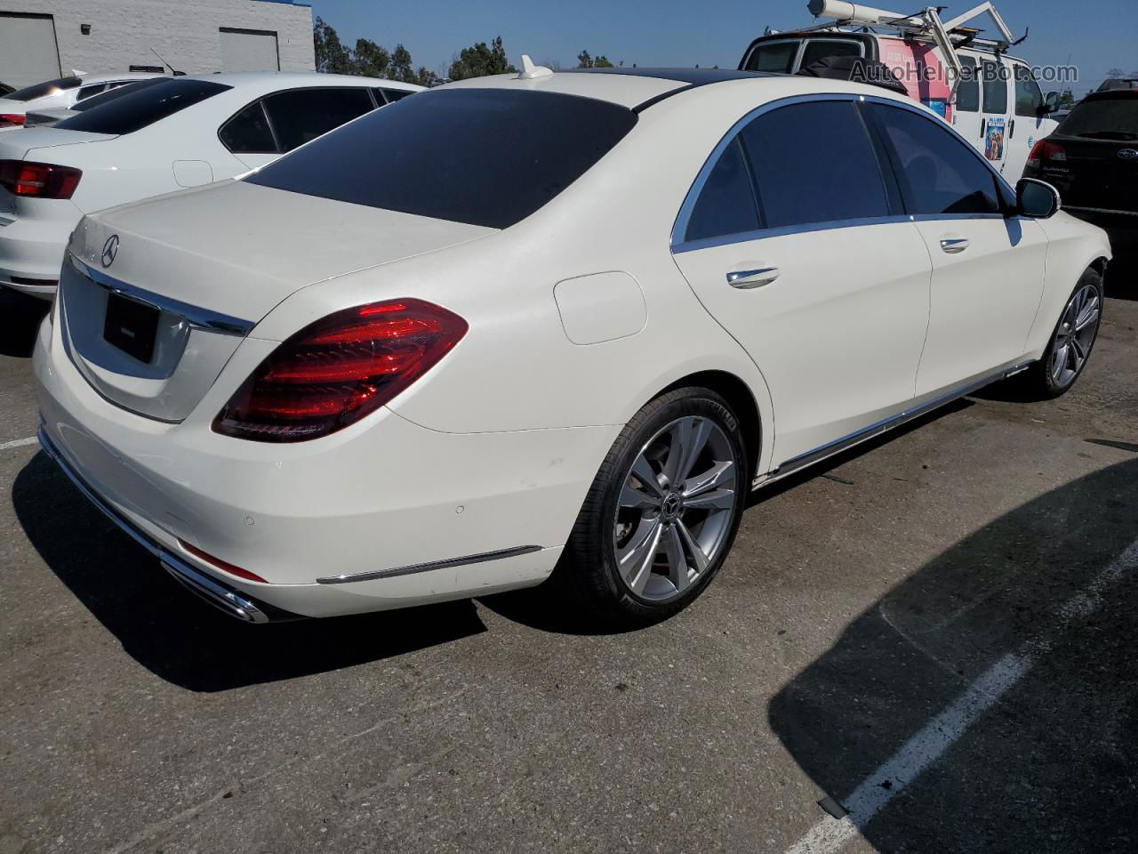 2019 Mercedes-benz S 560 White vin: WDDUG8DB5KA426888