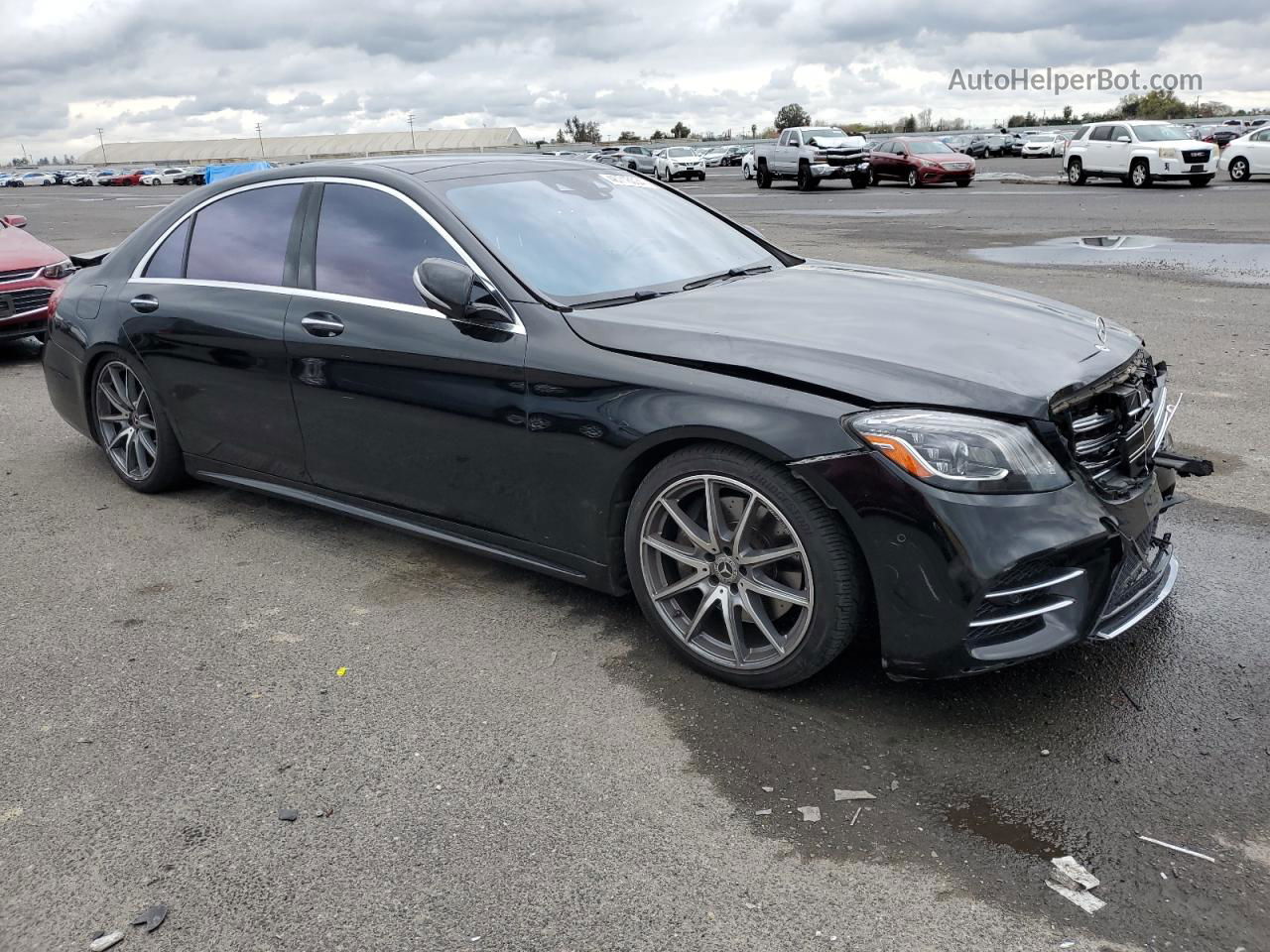 2019 Mercedes-benz S 560 Черный vin: WDDUG8DB5KA490154