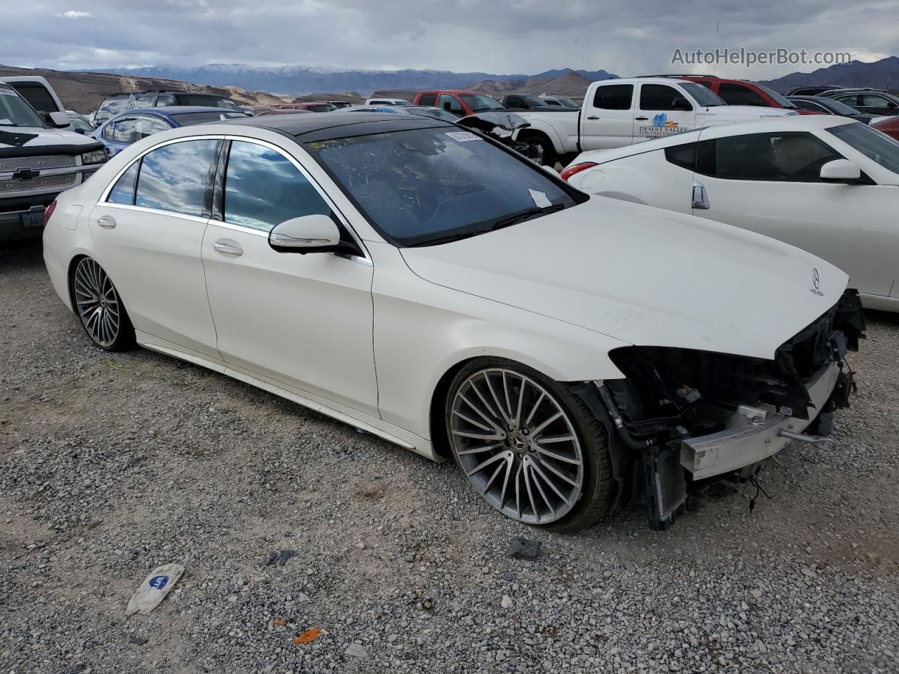 2019 Mercedes-benz S 560 White vin: WDDUG8DB6KA457941