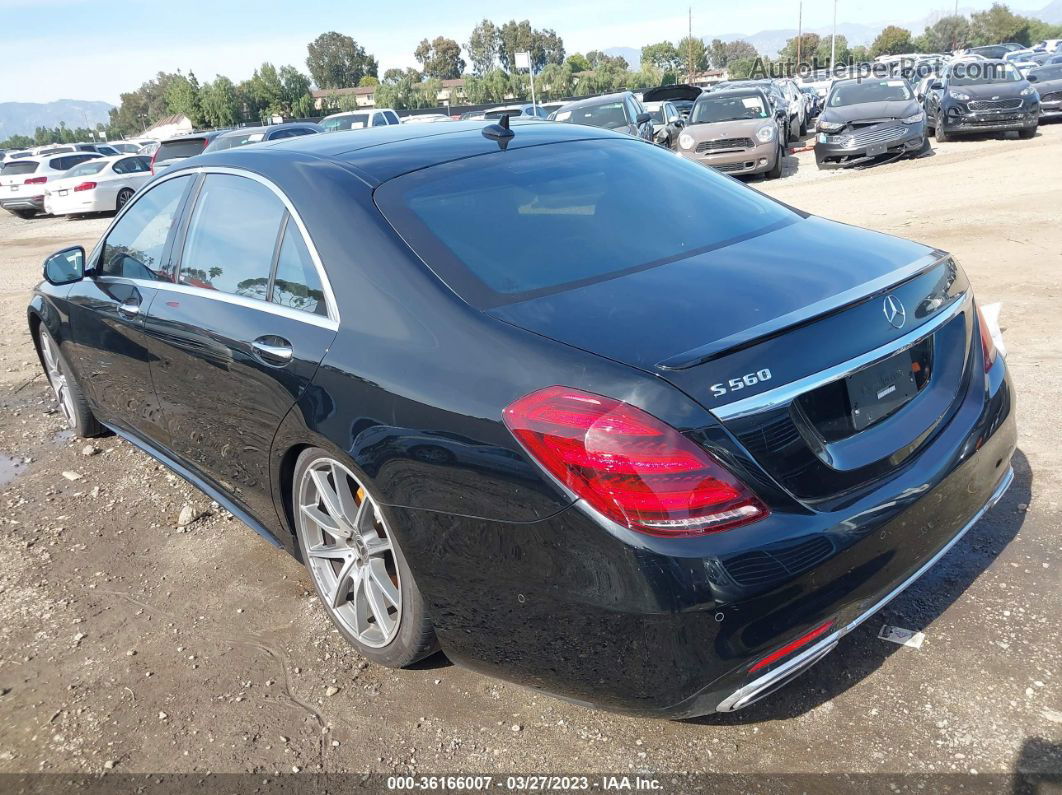 2019 Mercedes-benz S-class S 560 Черный vin: WDDUG8DB7KA435057