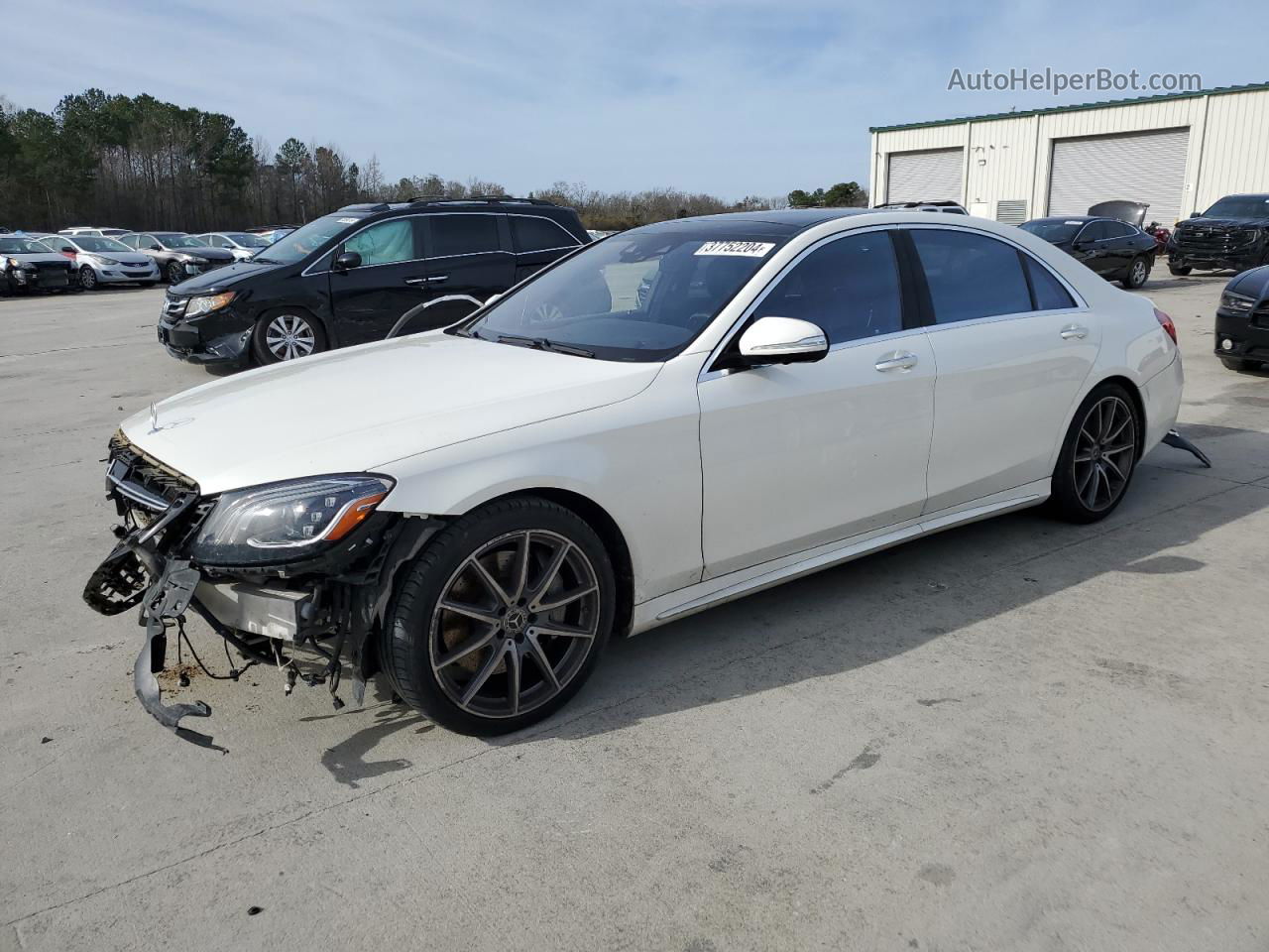 2019 Mercedes-benz S 560 White vin: WDDUG8DB8KA474899