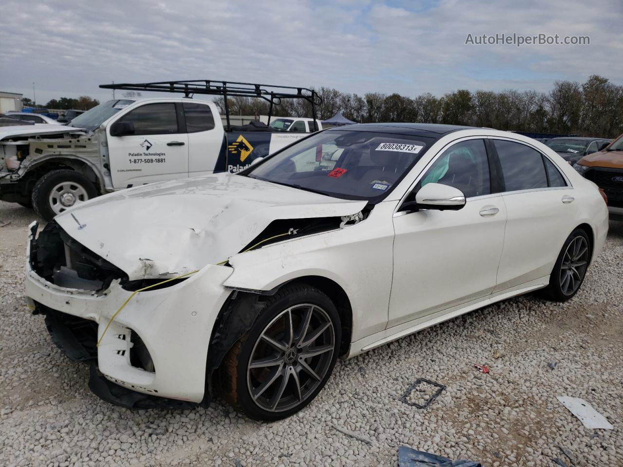 2019 Mercedes-benz S 560 White vin: WDDUG8DB9KA481053