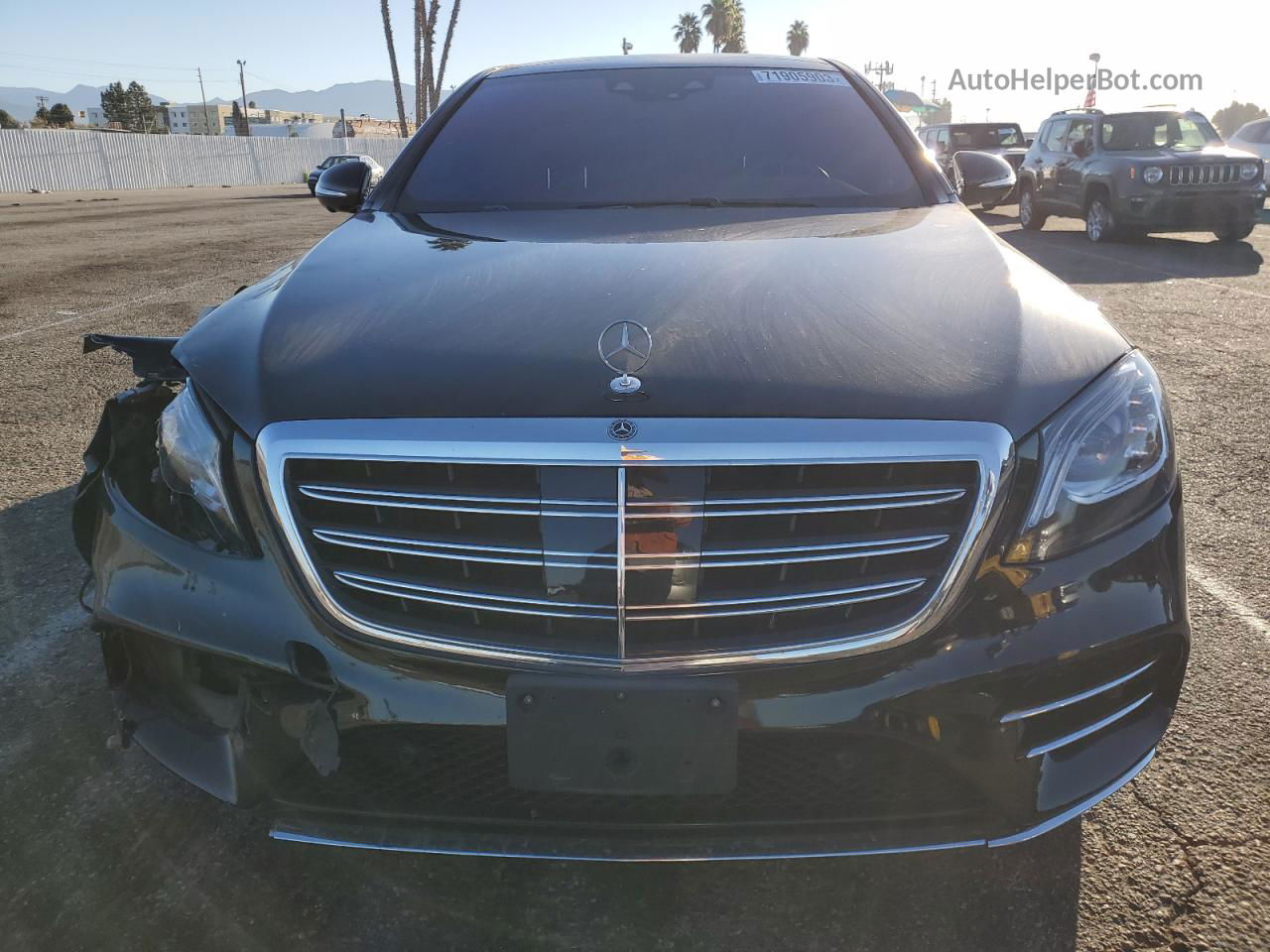 2019 Mercedes-benz S 560 Black vin: WDDUG8DBXKA430080