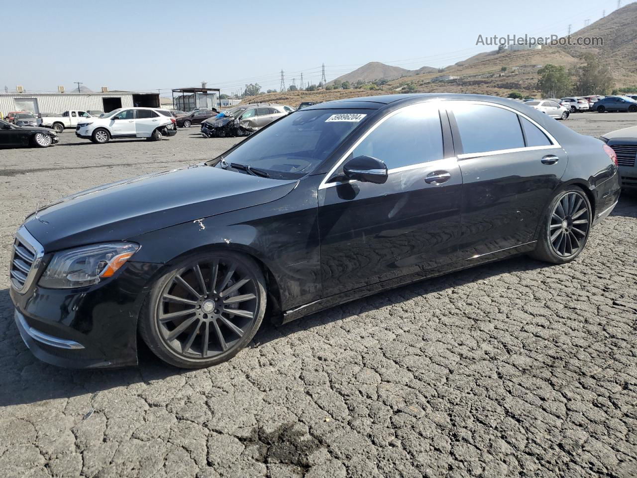 2019 Mercedes-benz S 560 Black vin: WDDUG8DBXKA439359