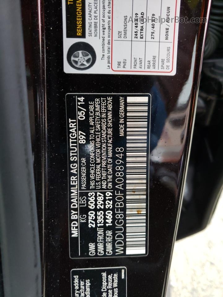 2015 Mercedes-benz S 550 4matic Black vin: WDDUG8FB0FA088948