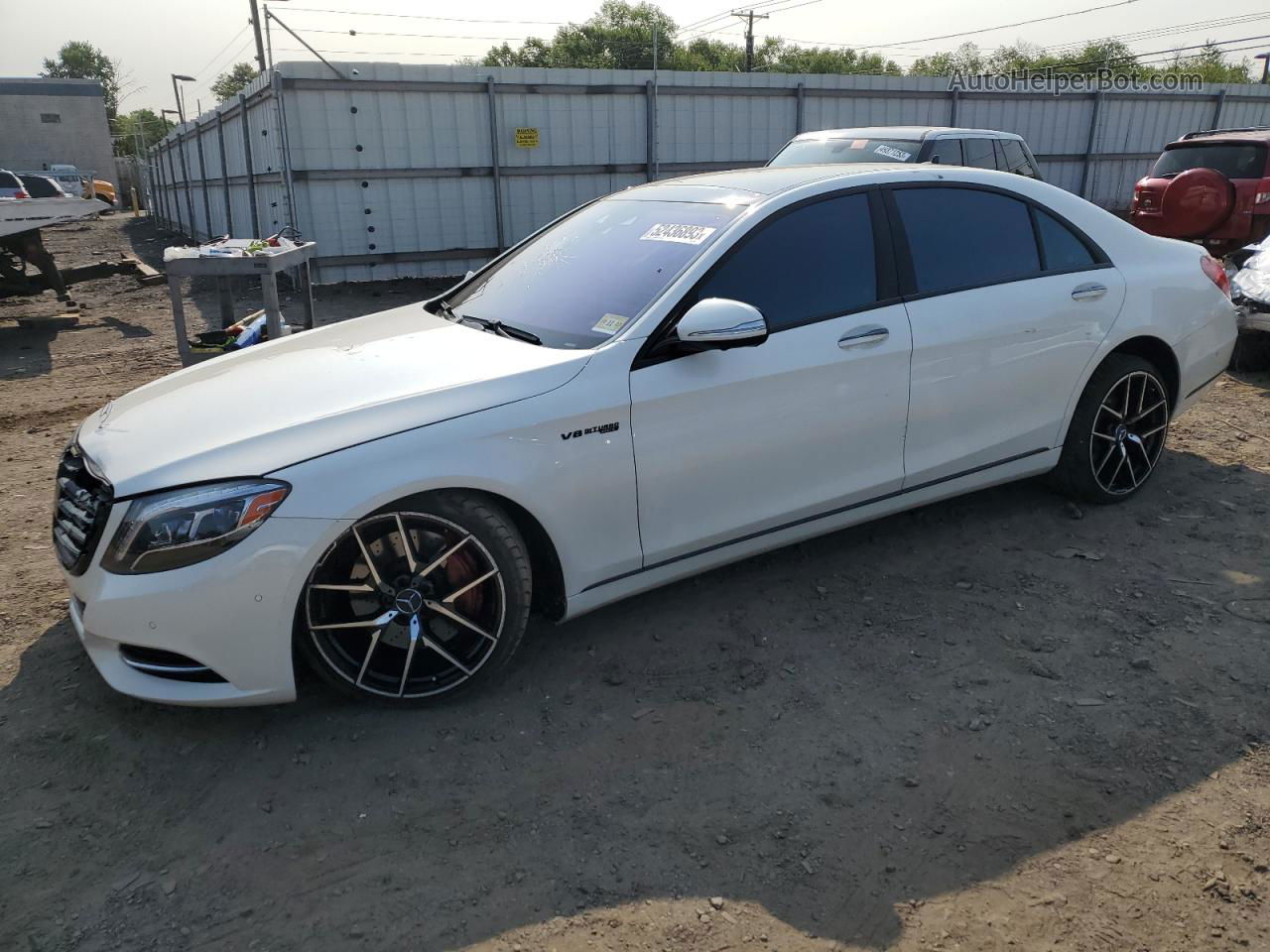 2015 Mercedes-benz S 550 4matic White vin: WDDUG8FB0FA109295