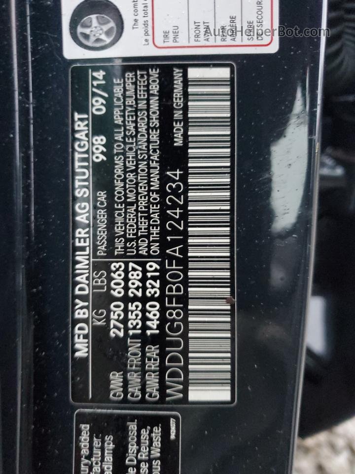 2015 Mercedes-benz S 550 4matic Charcoal vin: WDDUG8FB0FA124234