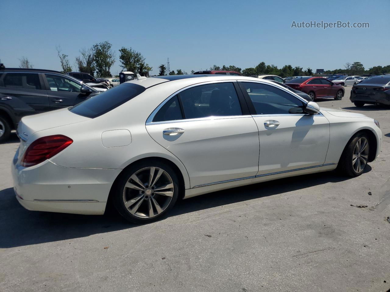 2015 Mercedes-benz S 550 4matic White vin: WDDUG8FB0FA145164