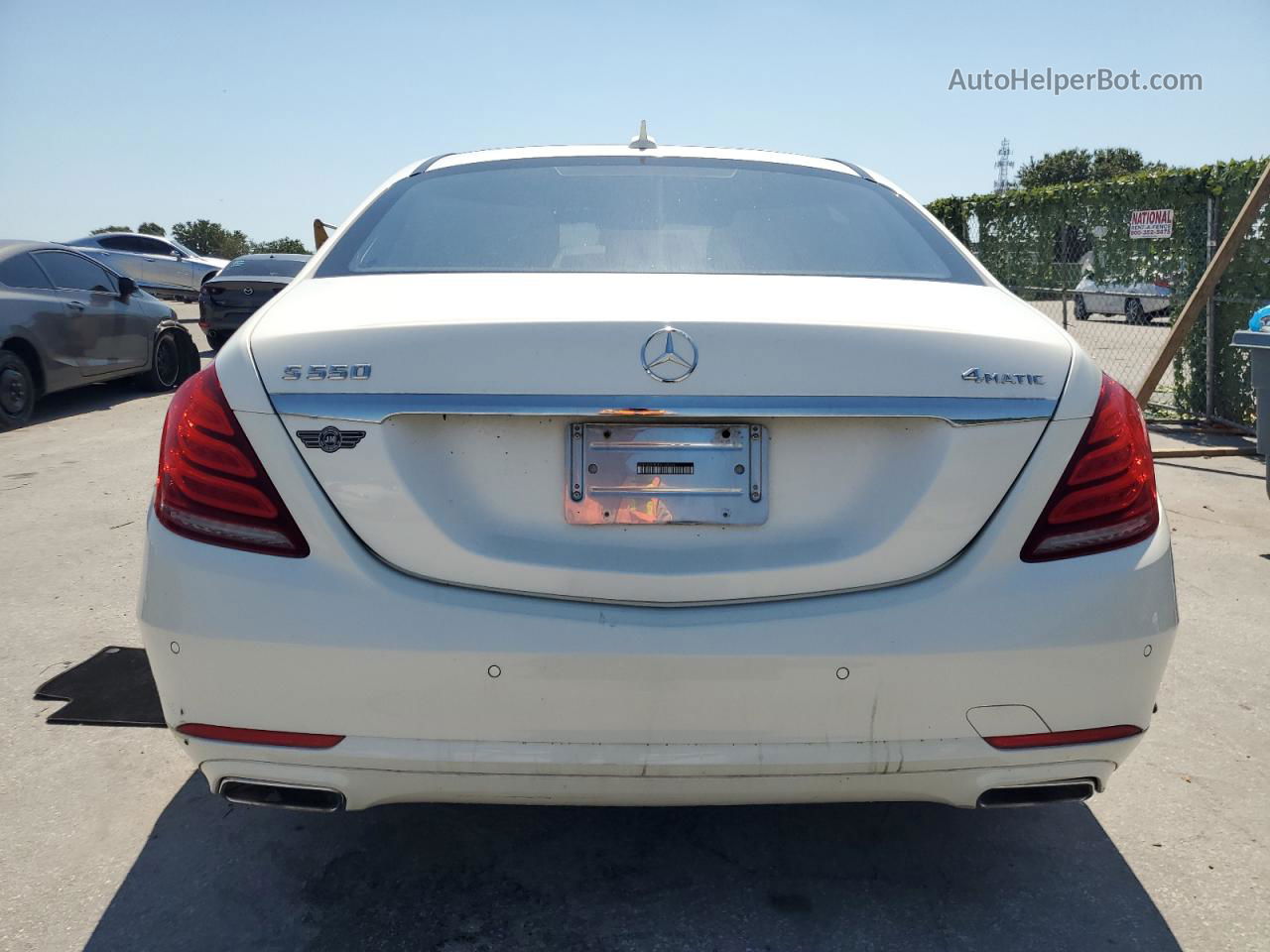 2015 Mercedes-benz S 550 4matic White vin: WDDUG8FB0FA145164