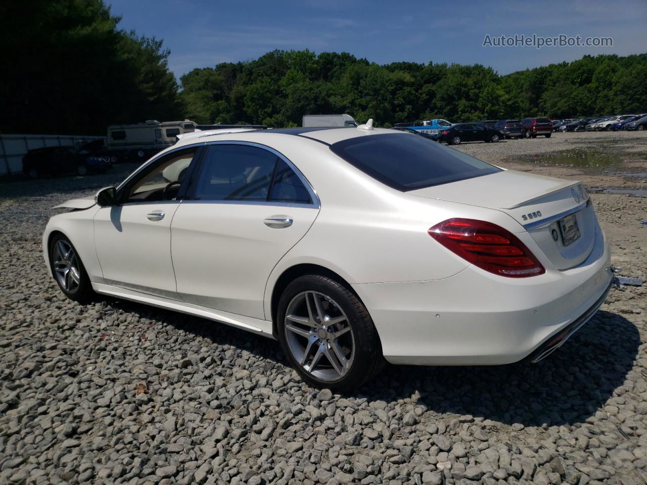 2015 Mercedes-benz S 550 4matic White vin: WDDUG8FB0FA187110