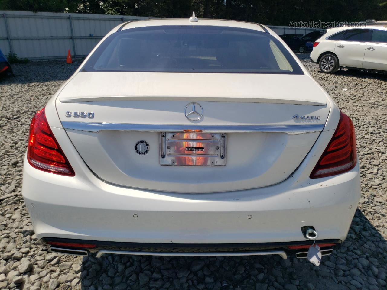 2015 Mercedes-benz S 550 4matic White vin: WDDUG8FB0FA187110