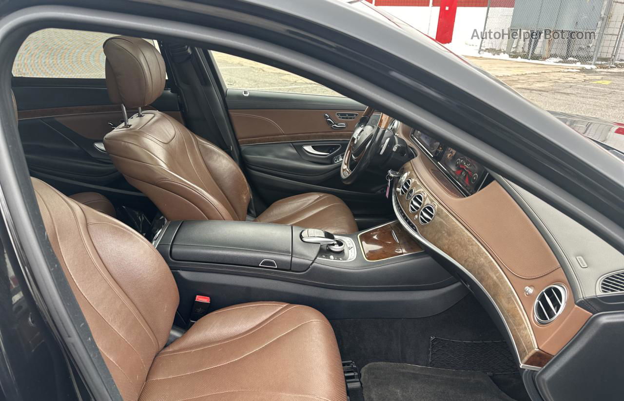 2015 Mercedes-benz S 550 4matic Черный vin: WDDUG8FB1FA101870