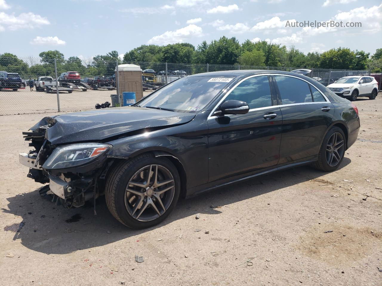 2015 Mercedes-benz S 550 4matic Black vin: WDDUG8FB1FA120290