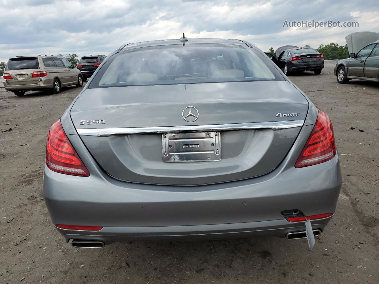 2015 Mercedes-benz S 550 4matic Gray vin: WDDUG8FB1FA124470