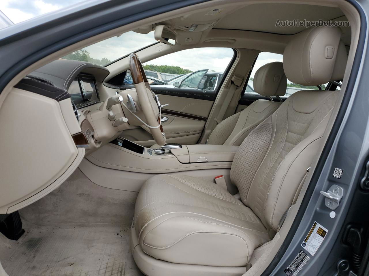 2015 Mercedes-benz S 550 4matic Серый vin: WDDUG8FB1FA124470