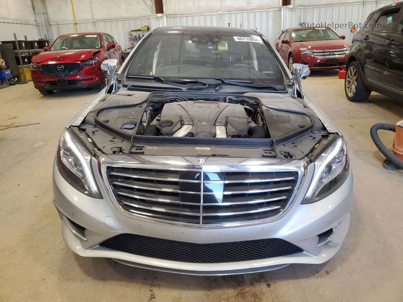 2015 Mercedes-benz S 550 4matic Silver vin: WDDUG8FB2FA134957