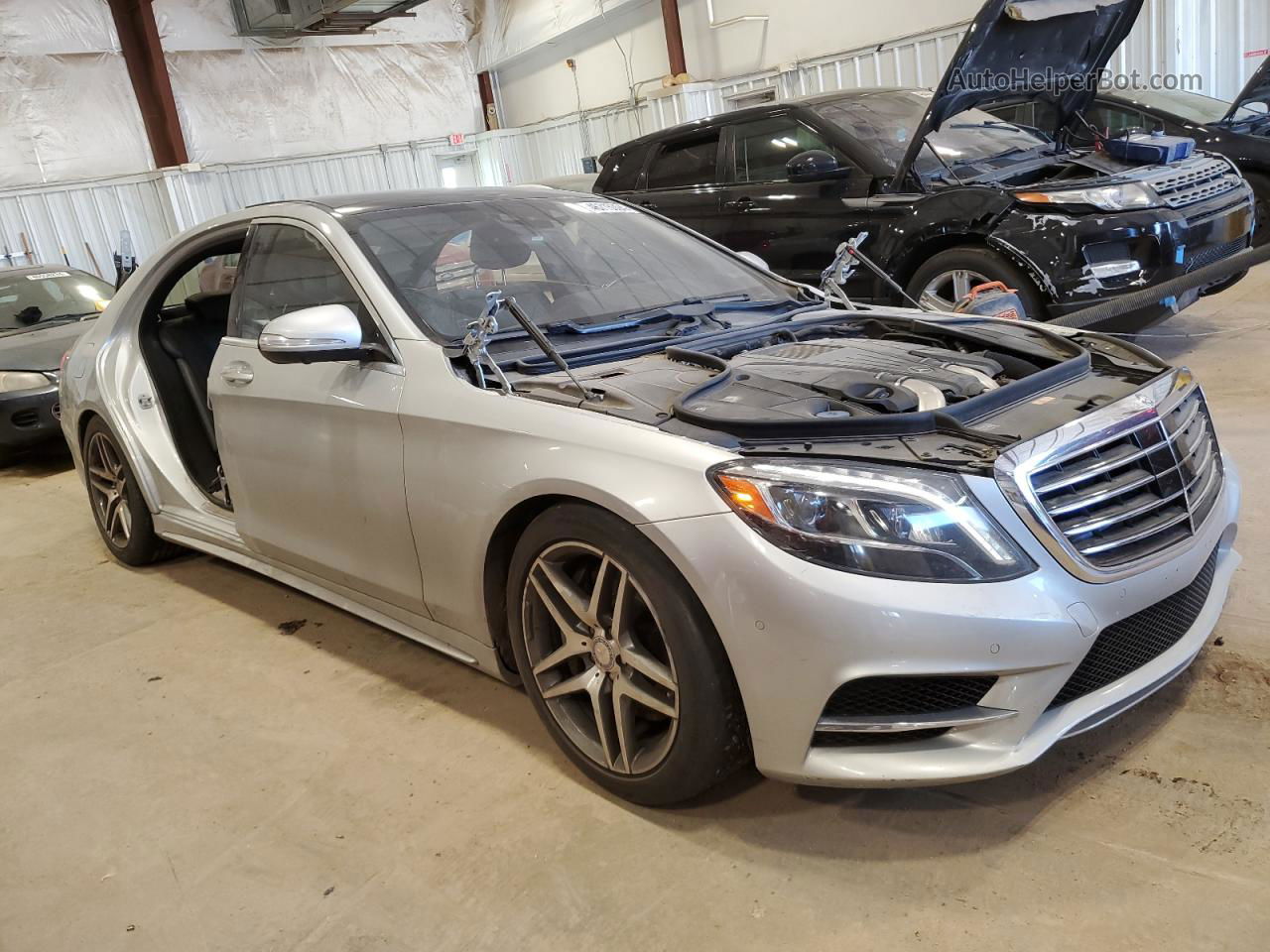 2015 Mercedes-benz S 550 4matic Silver vin: WDDUG8FB2FA134957