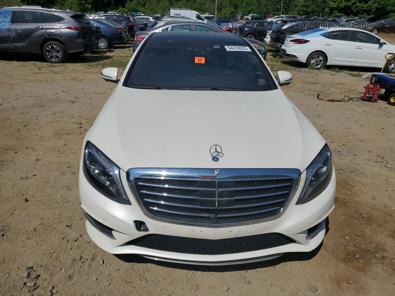 2015 Mercedes-benz S 550 4matic White vin: WDDUG8FB2FA160149