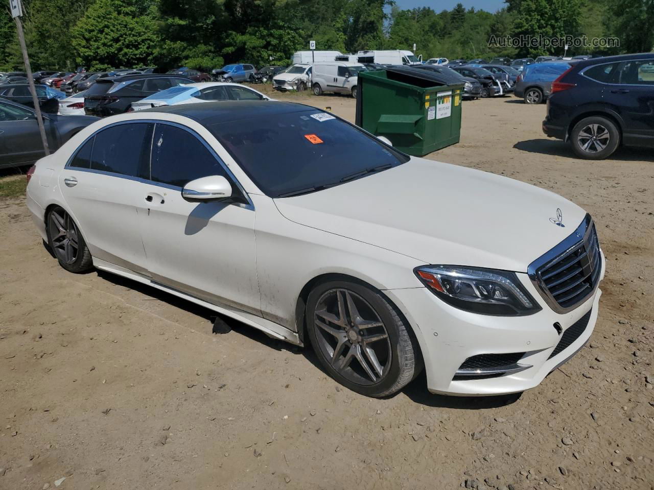 2015 Mercedes-benz S 550 4matic White vin: WDDUG8FB2FA160149