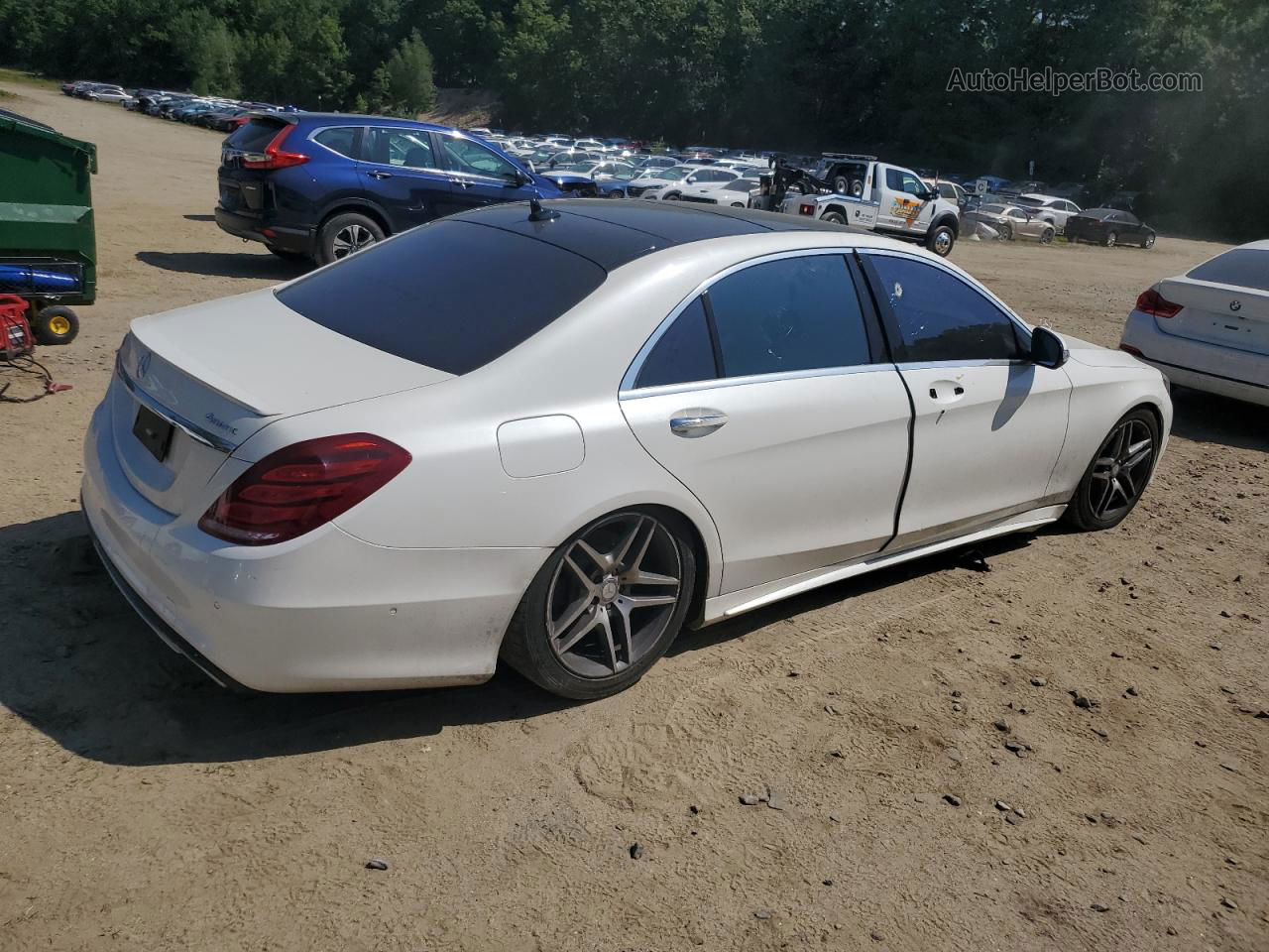 2015 Mercedes-benz S 550 4matic White vin: WDDUG8FB2FA160149