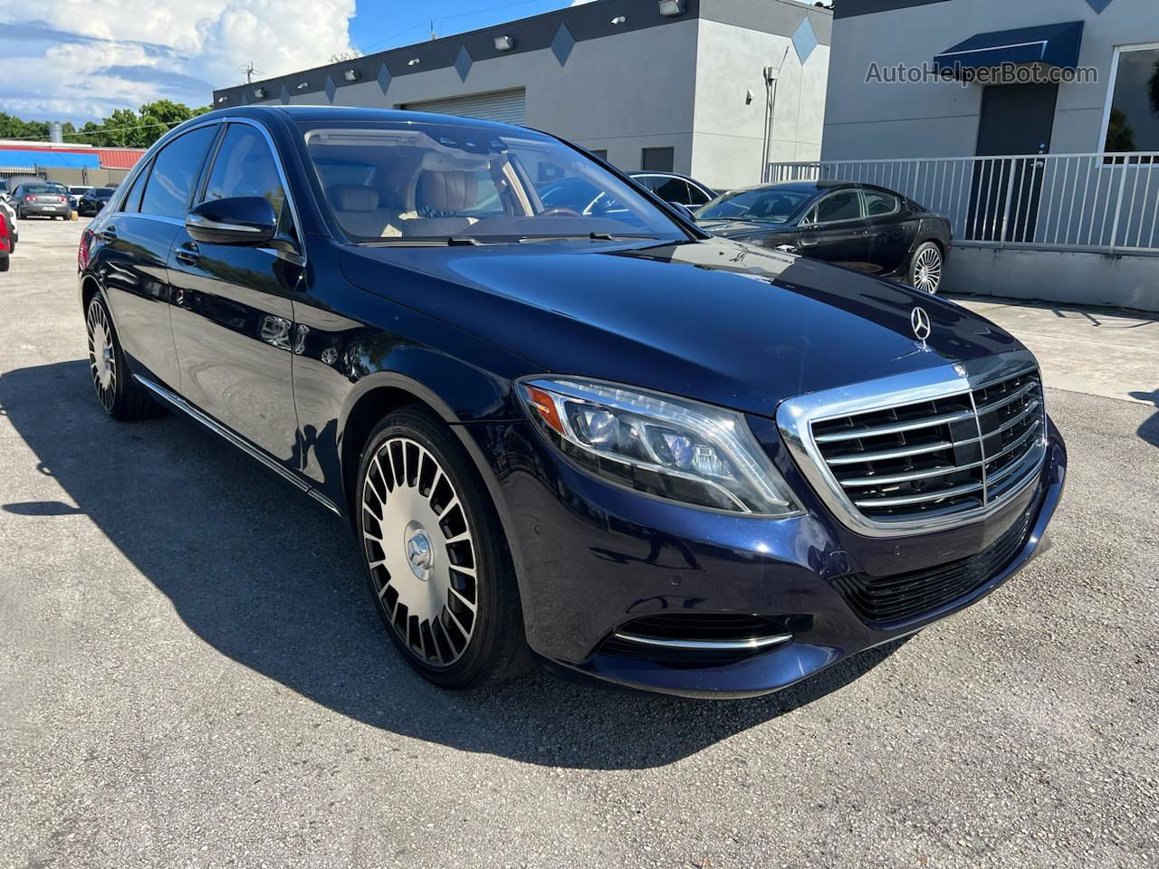 2015 Mercedes-benz S 550 4matic Синий vin: WDDUG8FB2FA187903