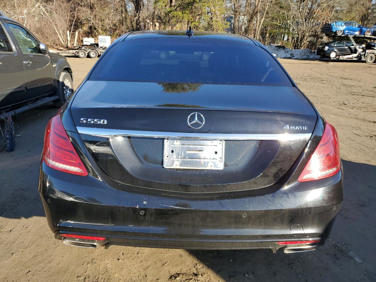 2015 Mercedes-benz S 550 4matic Черный vin: WDDUG8FB3FA079354