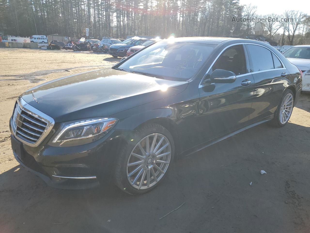 2015 Mercedes-benz S 550 4matic Black vin: WDDUG8FB3FA079354