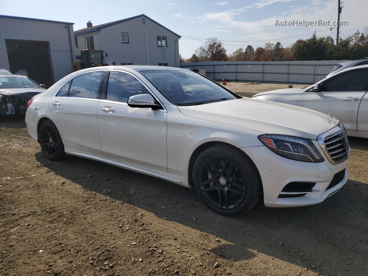 2015 Mercedes-benz S 550 4matic Белый vin: WDDUG8FB3FA170494